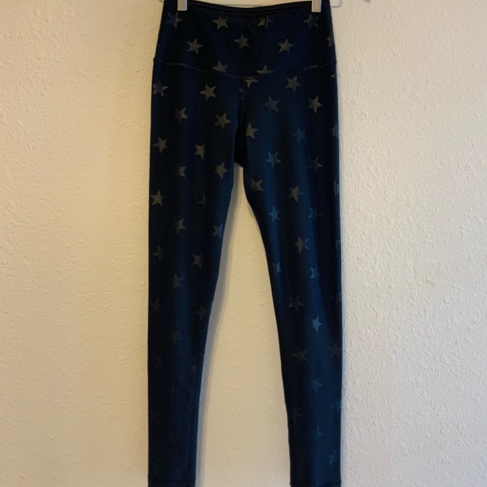 90 degree by reflex black star leggings size small
